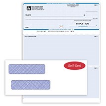 Enhanced Security Laser Check and Envelope Bundle DLMP12