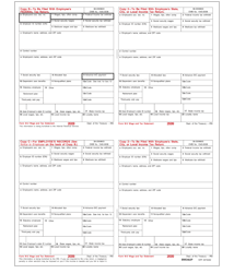 W-2 Laser 4-Up Pre-Printed Format 