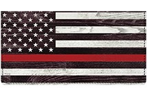 Support Your Firefighters Leather Cover