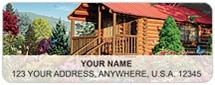 Log Cabins Address Labels