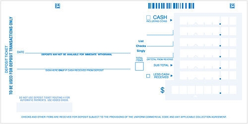 Personal Deposit Slips (Deposit Tickets)