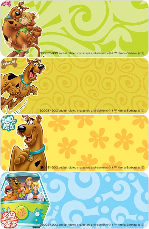 80 SCOOBY DOO CHRISTMAS PERSONALIZED RETURN ADDRESS LABELS 1/2 in X 1 3/4 in 