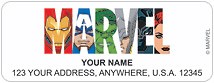 Marvel Logo Labels