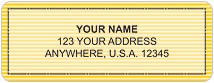 Yellow Safety Address Labels