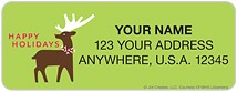 Holiday Stag Address Labels