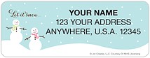 Snow Couple Address Labels
