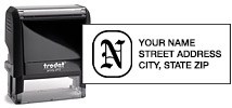 Monogram Address Stamp